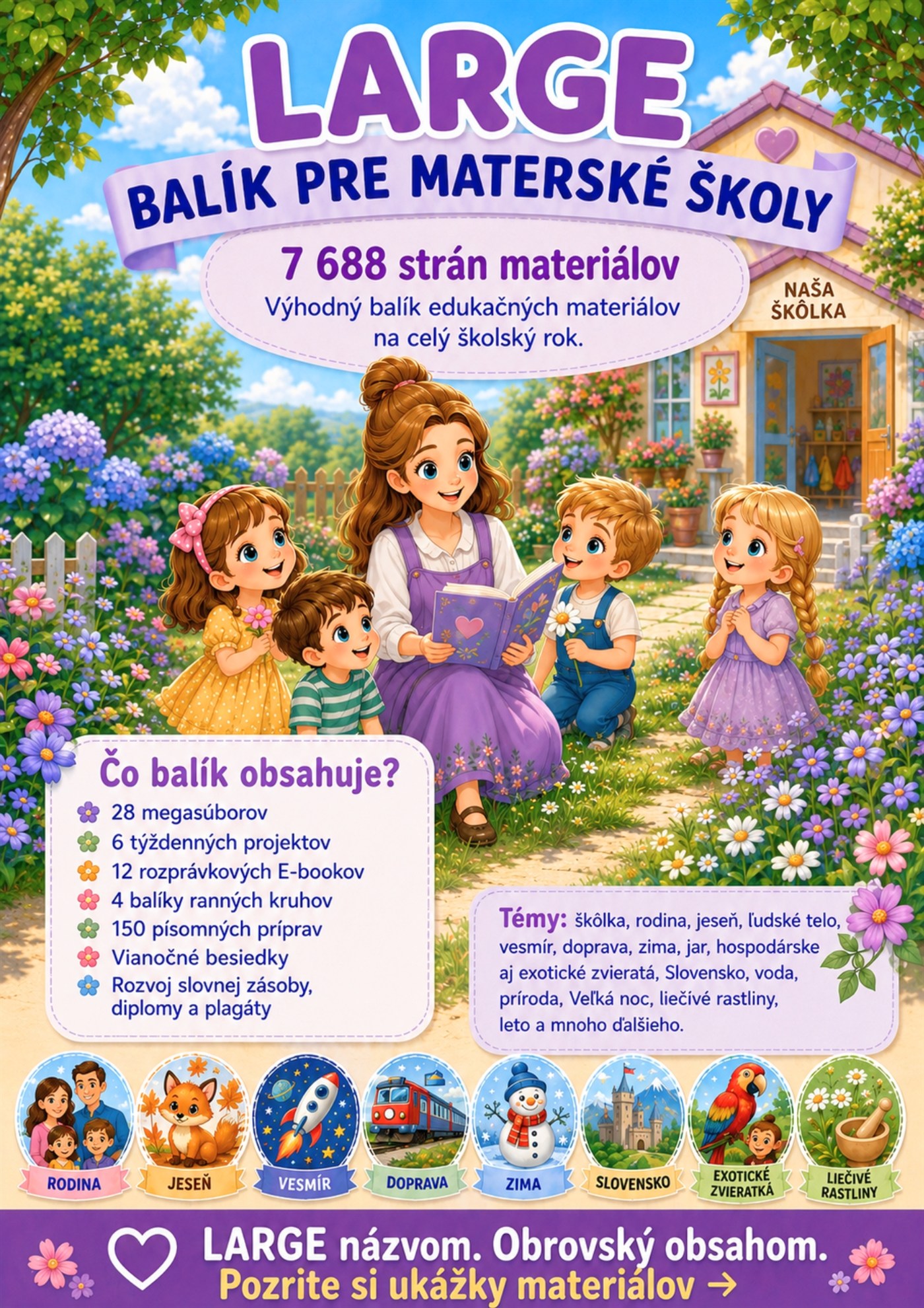 LARGE balík pre materské školy