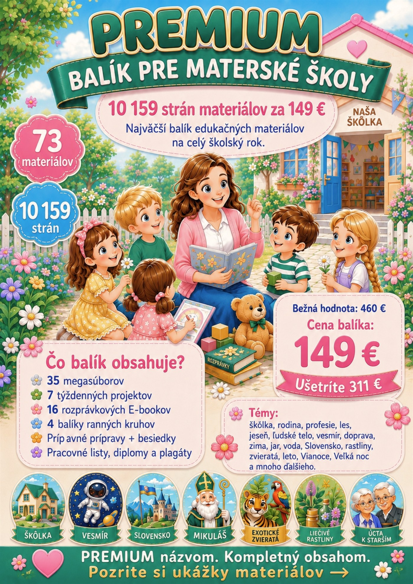PREMIUM balík pre materské školy